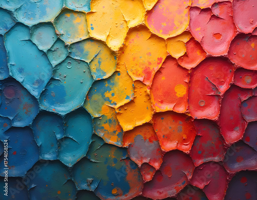 background of old painted wall