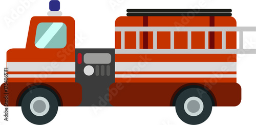 Fire Truck Vector Illustration