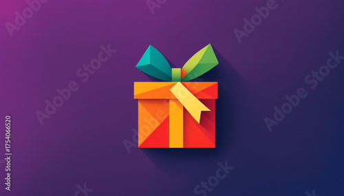 a modern flat design icon o...