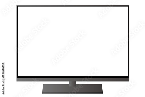 テレビ画面風モックアップ用素材　画面の中は透過