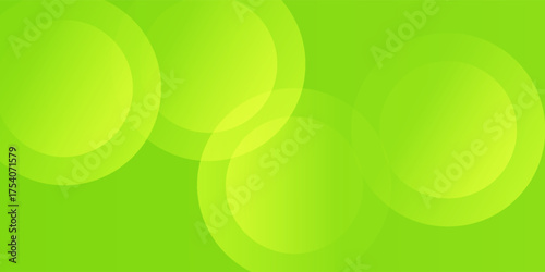 Green Abstract Circle Background. overlapping green circular shapes and gradient tones.