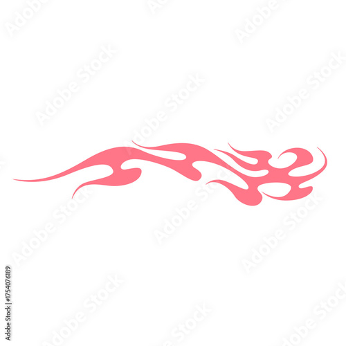 Her and Flame Abstract Aesthetic Illustration