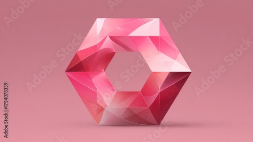 Pink diamond gemstone crystal jewelry design background