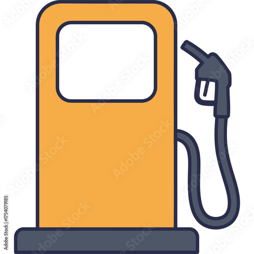 Gas pump icon vector illustration station fuel petrol energy gasoline transportation car automobile