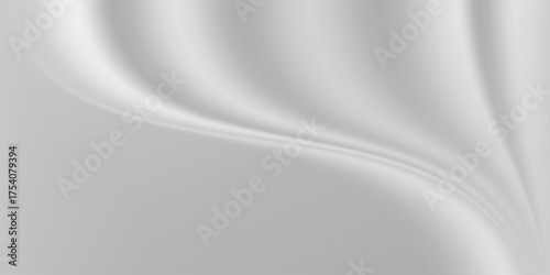Chrome gradient surface with a subtle sheen and a simple abstract. Silver foil background with a metallic mirror texture.
