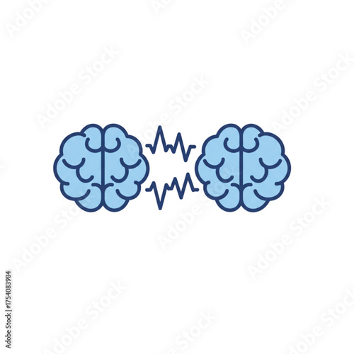 two brain man and robotic