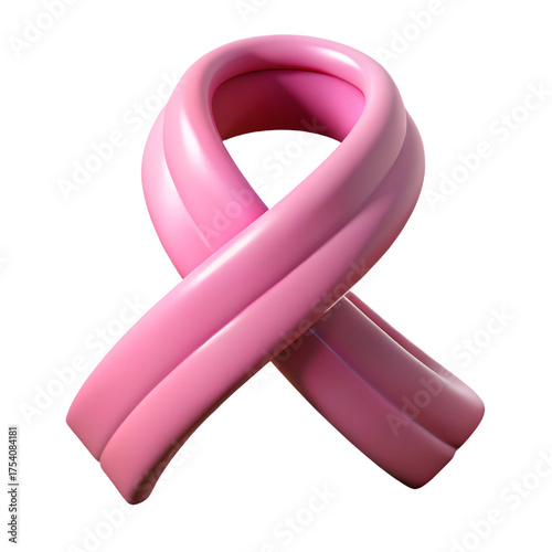 Pink Ribbon. A Symbol of Breast Cancer Awareness and Hope