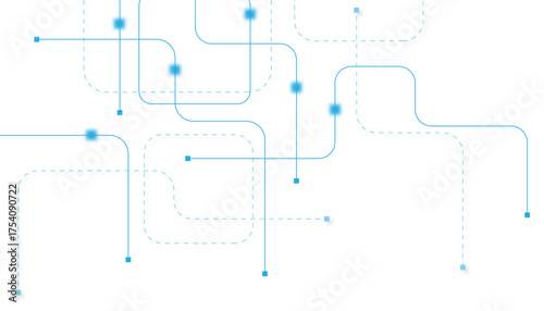 Abstract futuristic technology background. Technology background with crossed lines and dots.