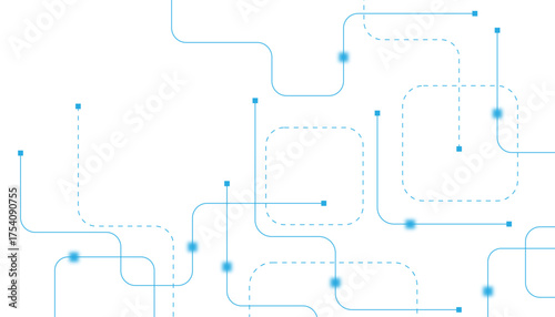 Abstract futuristic technology background. Technology background with crossed lines and dots.