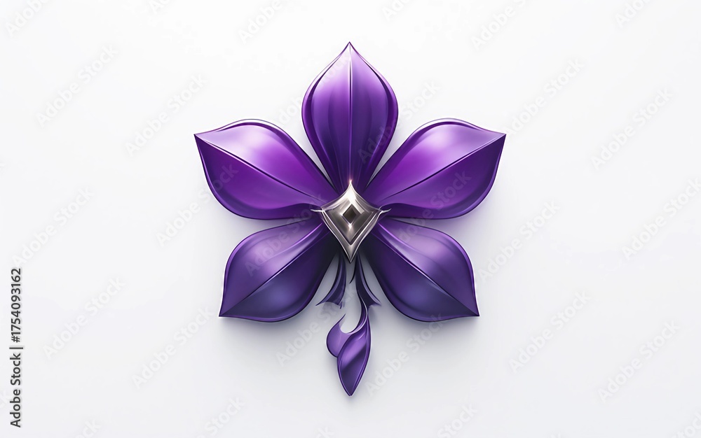 Naklejka premium Sleek Modern Badge Symbolizing Lupus Warrior Strength Isolated on White Background.