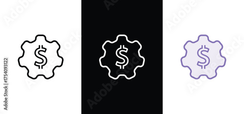 Finance icon . Containing loan, cash, saving, financial goal, profit, budget, mutual fund, earning money and revenue icons.