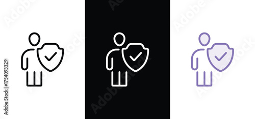 Health insurance concept icon illustration contain benefit, healthcare, prevention, insurance policy, insurer and aid.