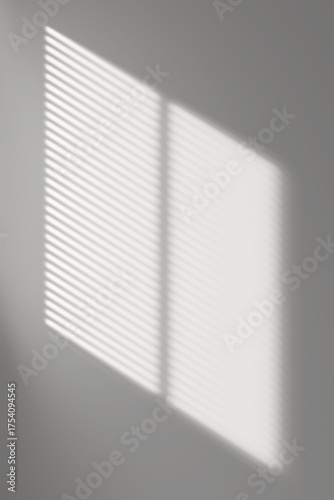 Overlay window and blinds shadow effect on transparent background. high quality 3d render png format.