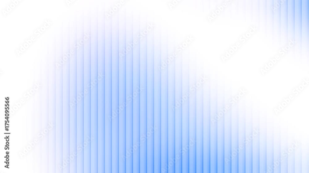 Abstract animation of a soft blue gradient liquid background with blurred glass line textures