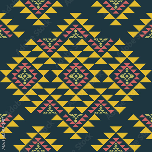 seamless pattern with geometric shapes