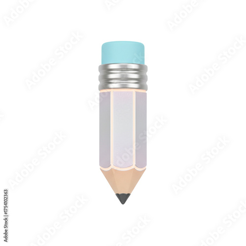 Elegant pastel pencil, perfect for creative projects, school supplies, or modern office decor. A stylish tool to inspire writing, drawing, and design ideas