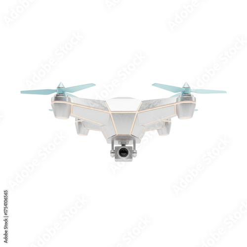 Sleek modern drone ready for aerial photography and videography, capturing stunning views for travel, real estate, and cinematic projects with innovative design