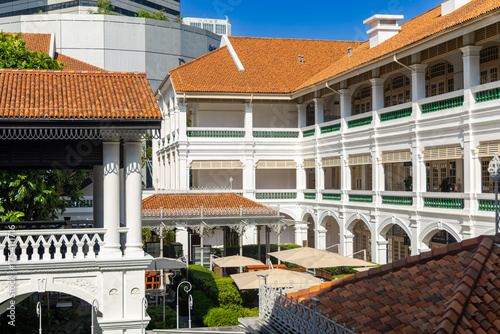 Photography Interior of the Raffles Hotel in Singapore