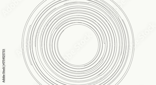 Abstract Concentric Circles In Light Gray Tones Modern Backdrop