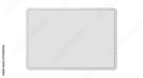 Isolated neutral tone blank board, perfect for graphic design elements and content overlays. A versatile template for creative projects, editable