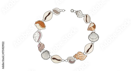 Seashell Symphony: A Delicate Bracelet Crafting Coastal Charm with Natural Ocean Treasures