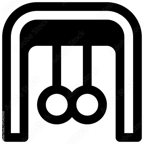 Mechanics. Outlined stroke vector icon with black-filled details.