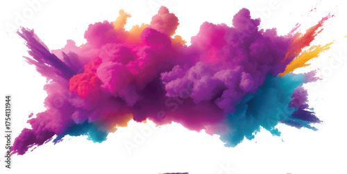 Bright multicolor watercolor splash texture with vivid paint splatter and abstract brush stroke background for colorful poster, wallpaper, and modern aquarelle design concept