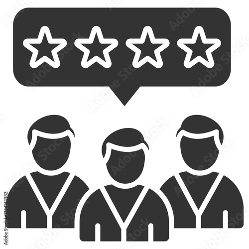 Loyal Customers Glyph Icon