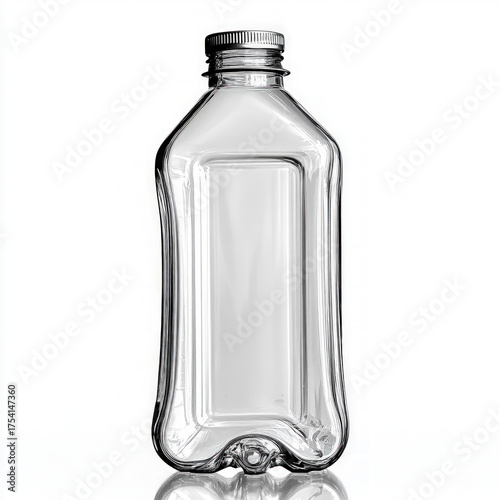 Empty Plastic Bottle Isolated