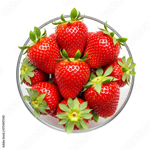 Vibrant Strawberries Captured in Crisp Close-Up Sho