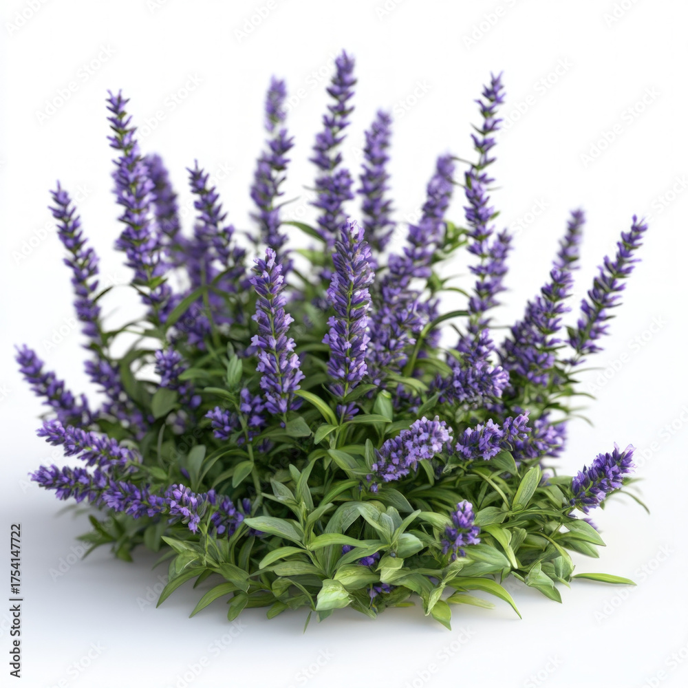 Naklejka premium Lavender Plant Isolated