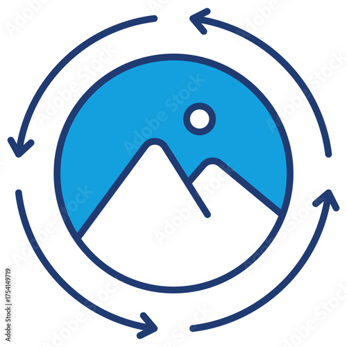 Rebranding Blue Icon