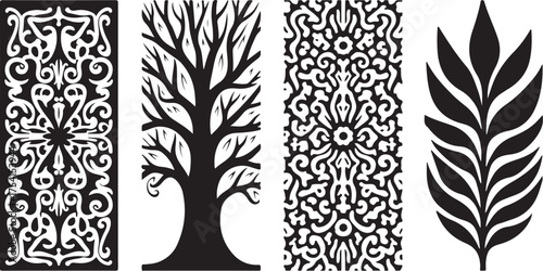 Laser Cut Silhouette Panel Set