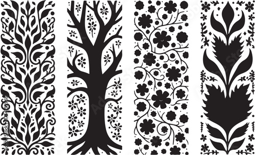 Laser Cut Silhouette Panel Set