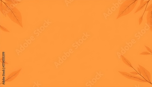 Orange leaf pattern website background image