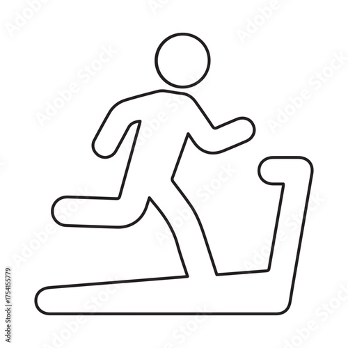 Treadmill Run Icon