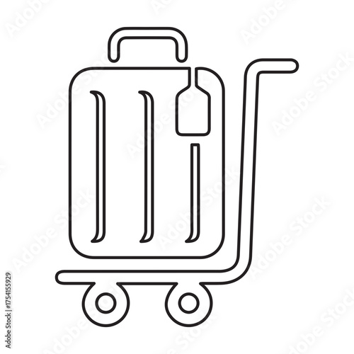 Luggage Cart Icon