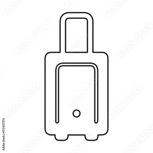 Travel luggage outline icon