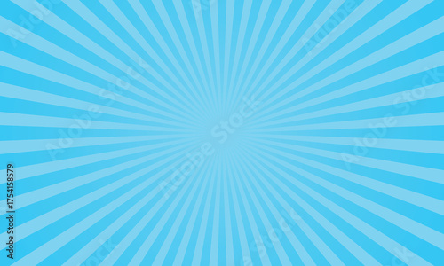 A vibrant blue sunburst pattern radiates from the center, creating a dynamic and eyecatching design, perfect for backgrounds and graphic elements