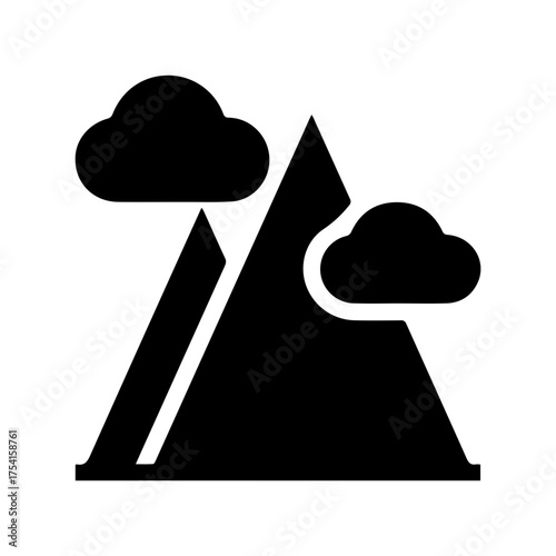 Mountain Clouds Icon