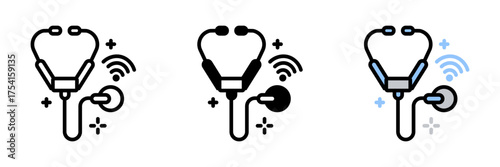 Wireless Stethoscope is digital device transmitting sounds, enabling remote diagnosis, recording heart or lung activity, and supporting telehealth care.