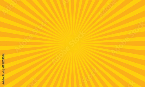 A sunny yellow sunburst pattern radiates outward, creating a warm and inviting visual, perfect for adding a cheerful touch to any project