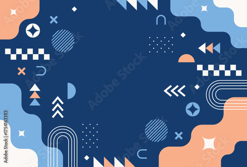 Minimalist abstract geometric vector background