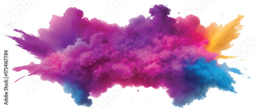 Abstract watercolor splash texture with colorful brush stroke and rainbow paint splatter for bright modern vivid artistic background design and aquarelle creative art composition