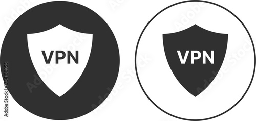 VPN icon set. Virtual Private Network and Proxy Symbols. Internet Privacy or security symbol