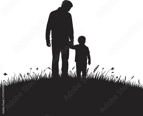 Father and Child Bonding in Nature