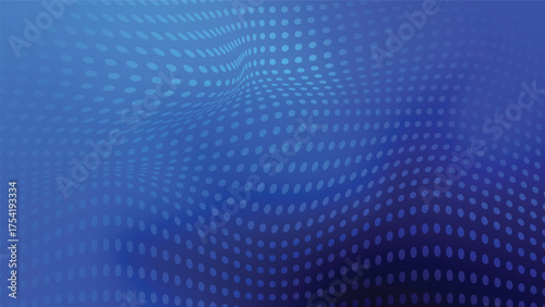 abstract blue background with dynamic dots 