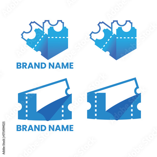 ticket brand business logo