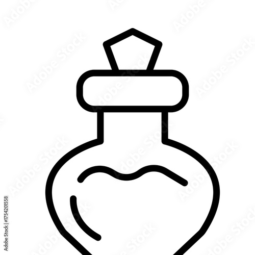 Elixir vector line icon design
