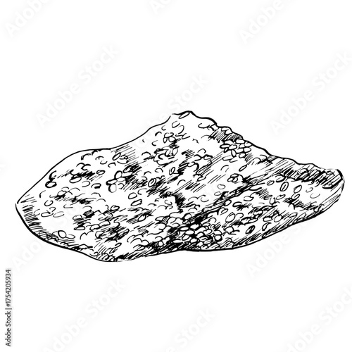 A pile of coffee beans. Coffee-themed vector illustration for coffee product design, coffee shop interiors, packaging, posters, postcards, and menus.